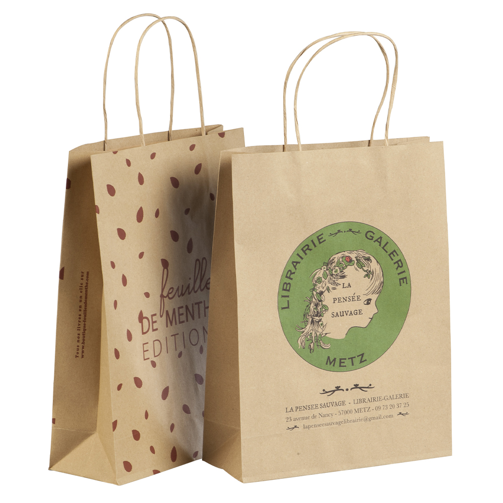 Sac kraft poignées torsadées Huneberg